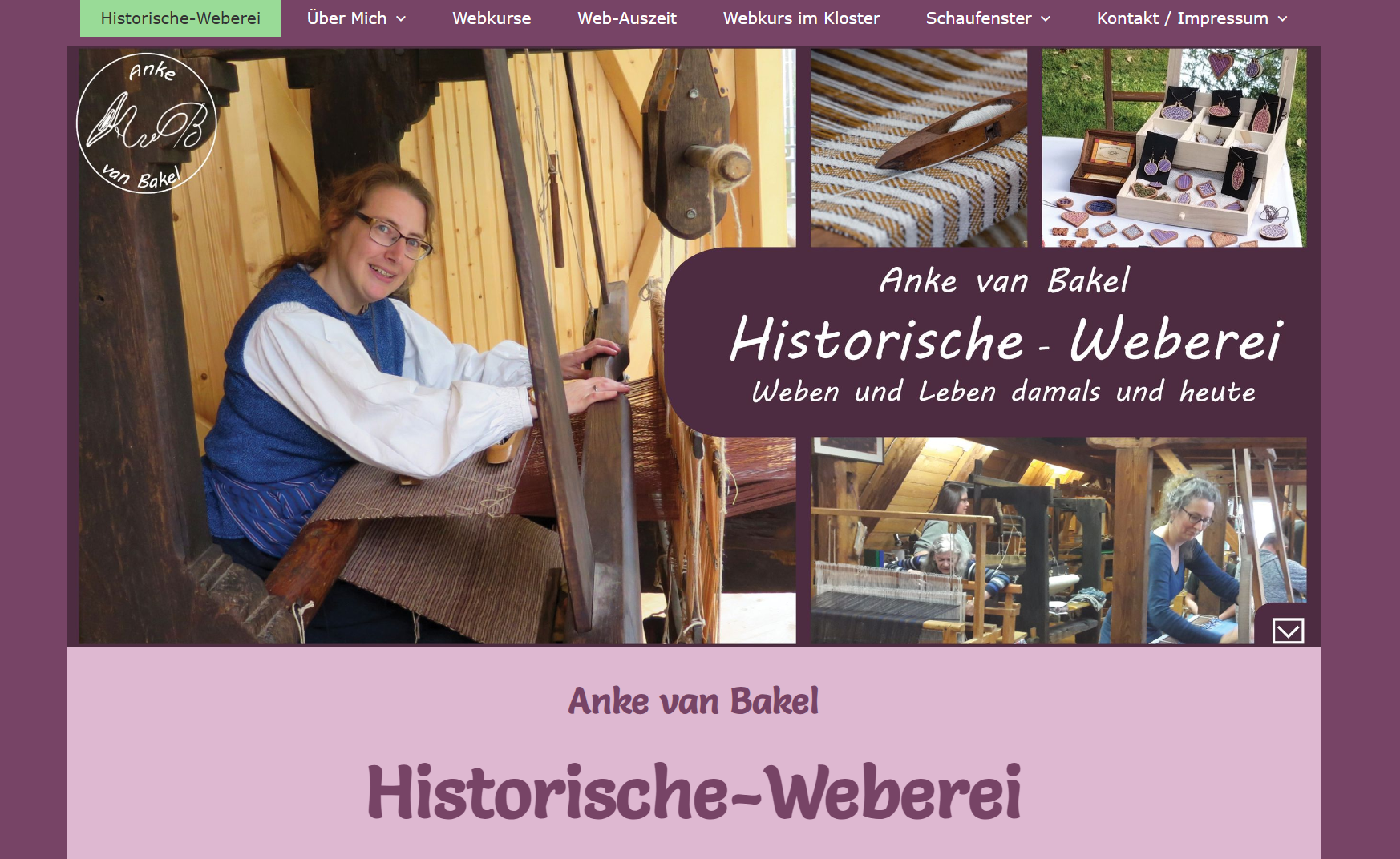Anke van Bakel Historische Weberei