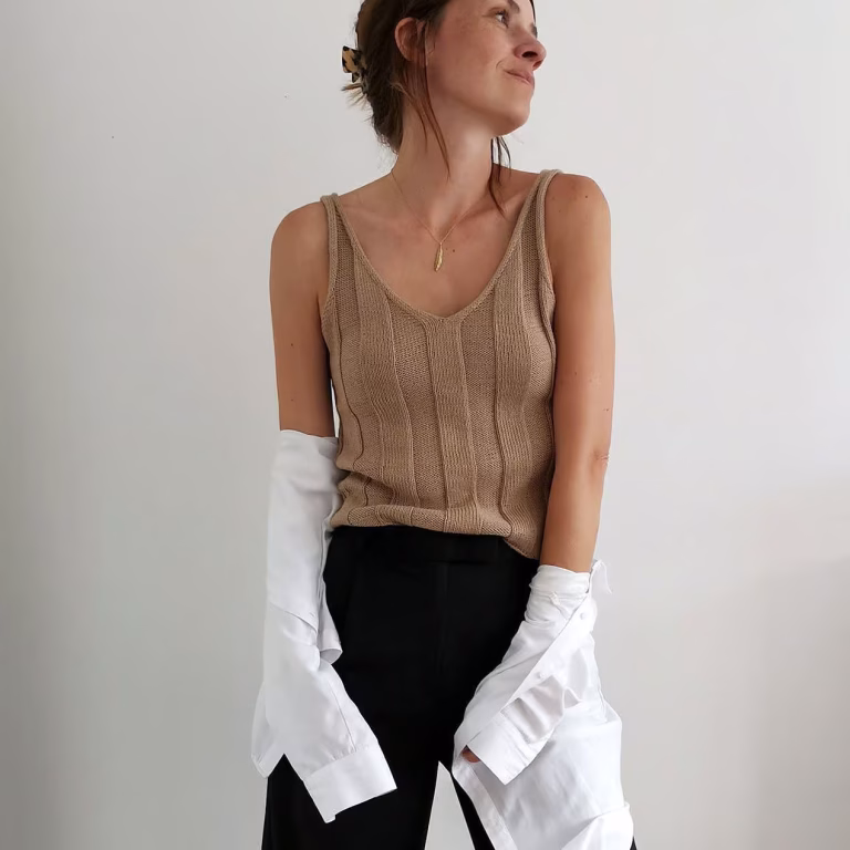 Strickset für Top CÉCILE