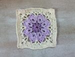 Granny Square mit großer Blume – Häkelanleitung Schritt für Schritt