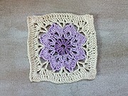Granny Square mit großer Blume - Häkelanleitung Schritt für Schritt