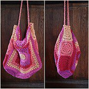 Große Schultertasche aus Granny Squares - eine ausführliche Anleitung