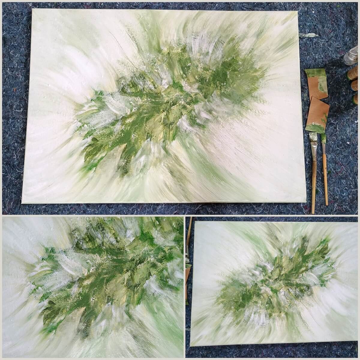 Modernes Acrylbild – abstraktes Motiv meets Gedicht