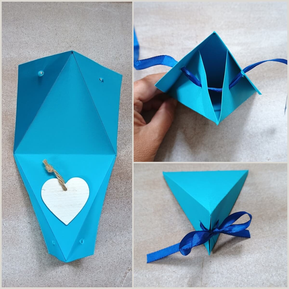 Dreieckige Boxen falten – schnelles DIY für kleine Geschenke