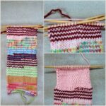Handytasche aus Garnresten – Strickanleitung in Spiralrunden (Gum‑Gum)