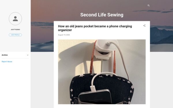 Preview website https://secondlifesewing.blogspot.com/