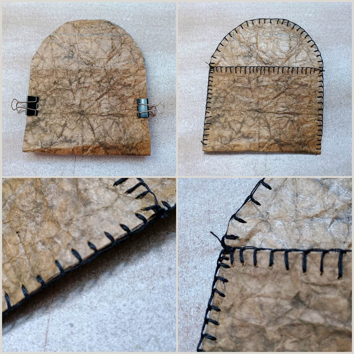 USB-Stick-Organizer aus DIY Papierleder – praktisch und schön