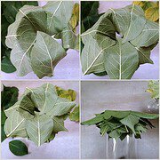 Blumen aus Laub basteln – schnelle Herbstdeko mal anders
