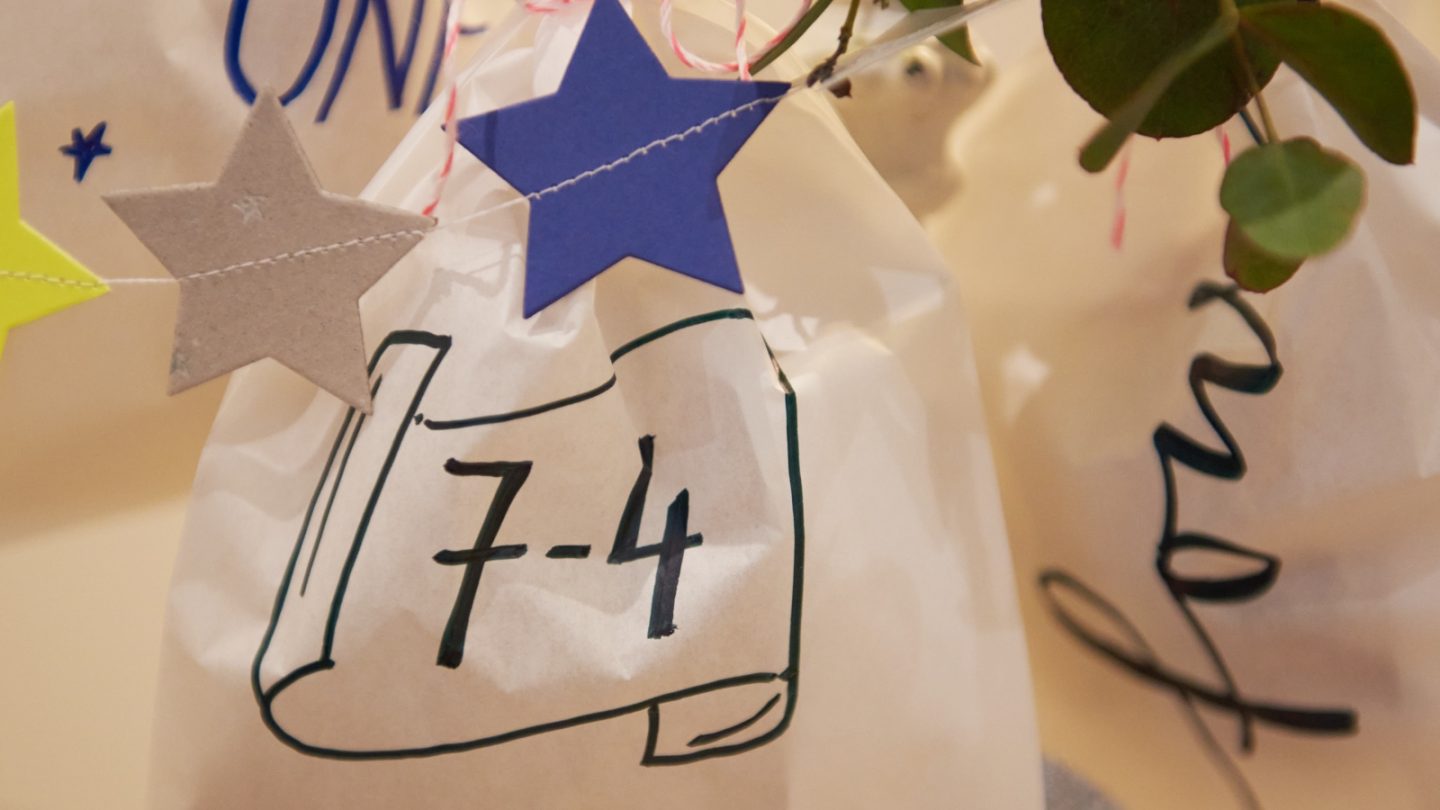 Einfache Adventskalender-Idee