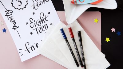 Einfache Adventskalender-Idee – Materialien bereitlegen