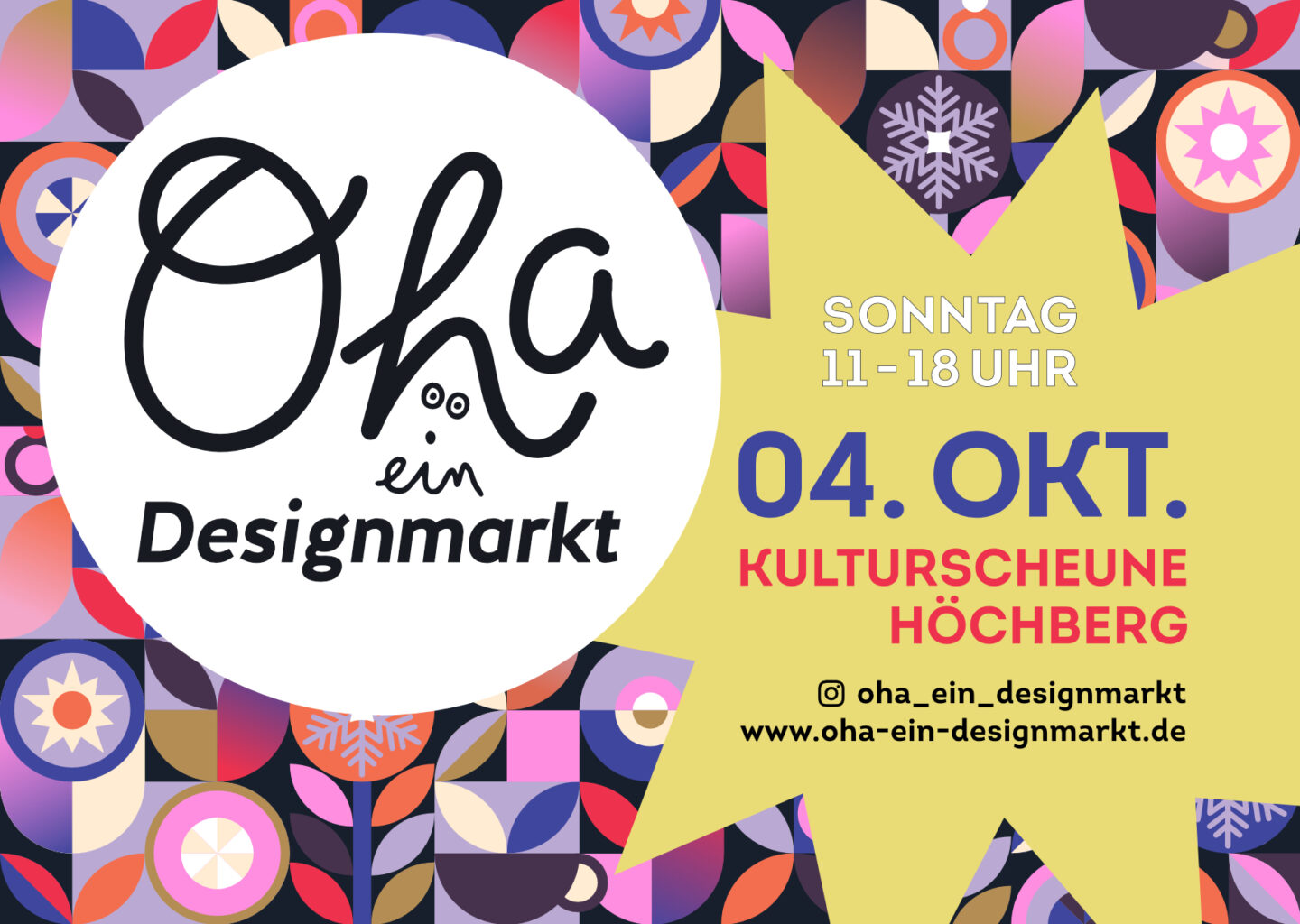 Oha! ein Designmarkt – 04. Oktober, Kulturscheune Höchberg
