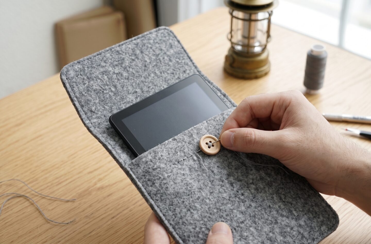 Schnelle E-Reader Hülle aus Filz nähen