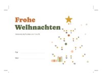 Weihnachtskarten Freebie: Punkte verbinden und verschenken
