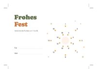 Weihnachtskarten Freebie: Punkte verbinden und verschenken