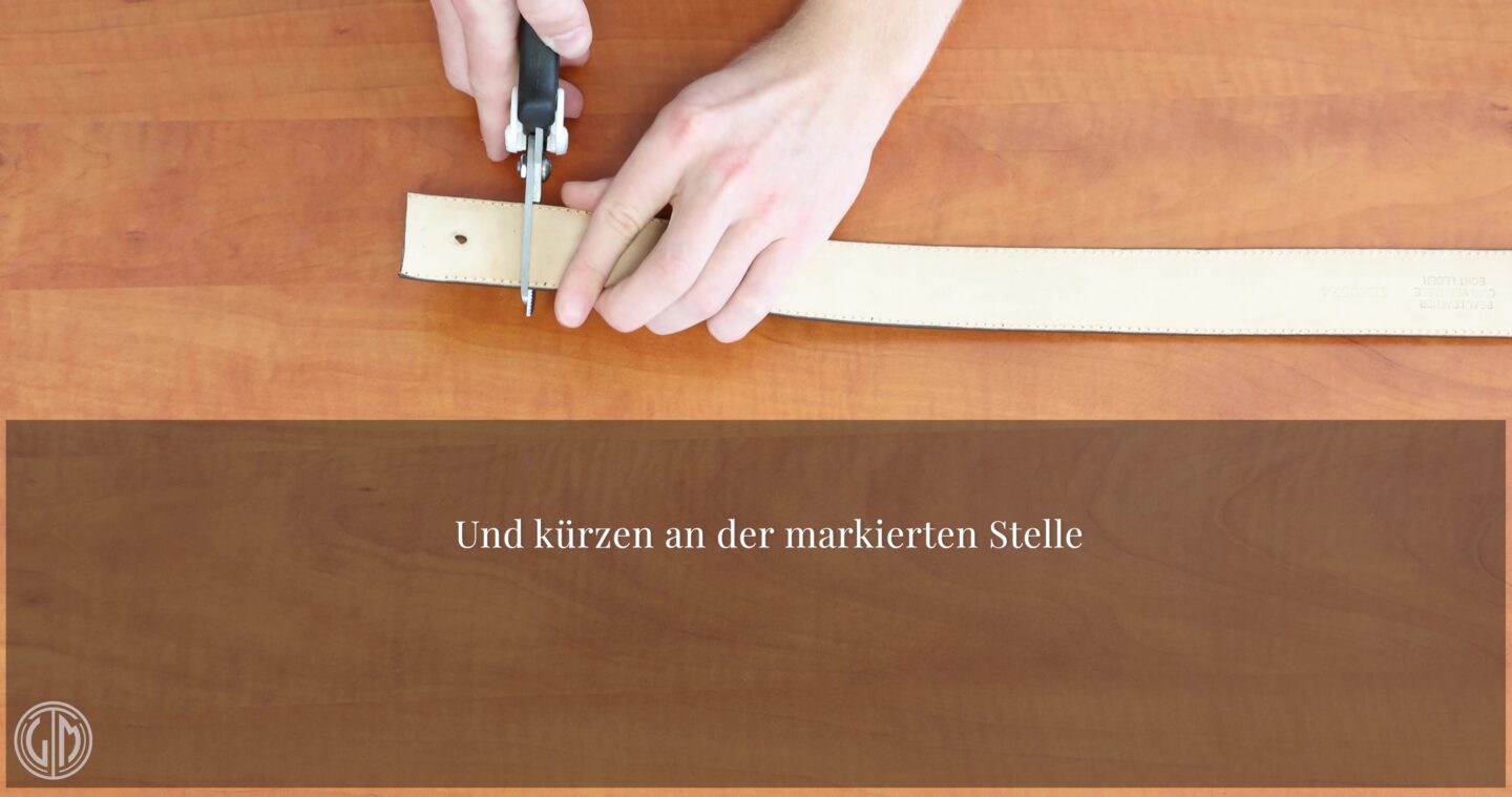 Klassischen Gürtel kürzen – So einfach geht’s!