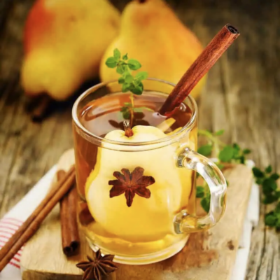 Rezept für weihnachtlichen Birnenpunsch