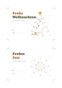 Weihnachtskarten Freebie: Punkte verbinden und verschenken