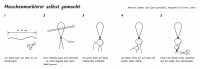 Maschenmarkierer aus Garn und Holzperlen
