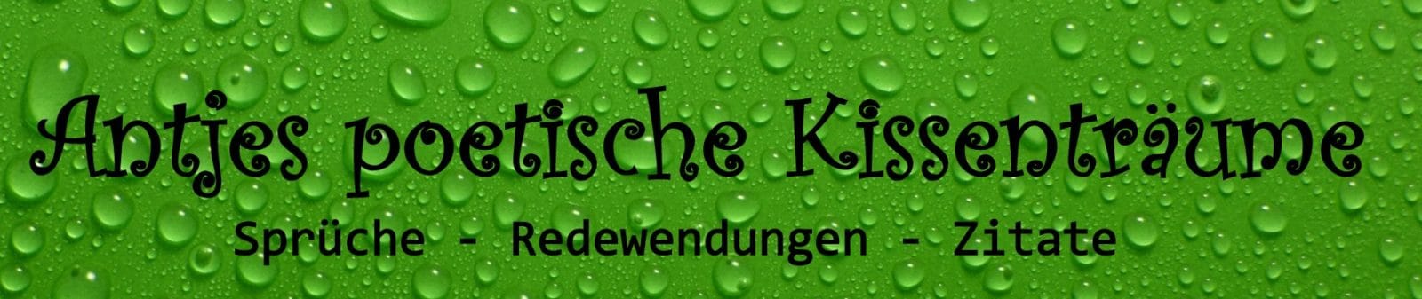 Antjes poetische Kissenträume