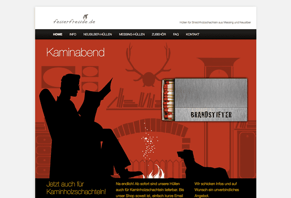 feuerfreude.de - Streichholzschchtelhüllen aus Messing und Neusilber