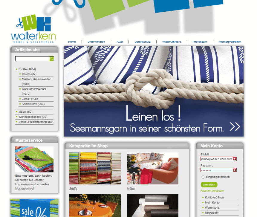 Walter Kern Möbel & Stoffverlag