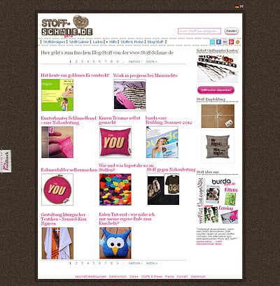 Täglich frischer Blog-Stoff von www.Stoff-Schmie.de