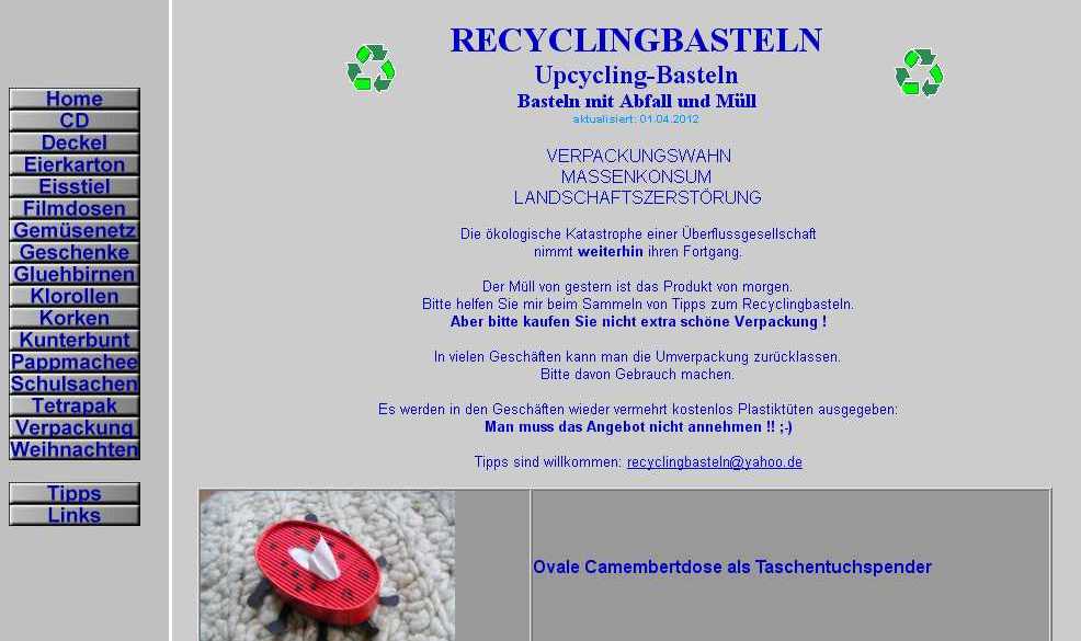 Recyclingbasteln
