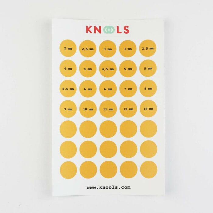 Needle Size Sticker Sticker mit Nadelgrößen - Knools